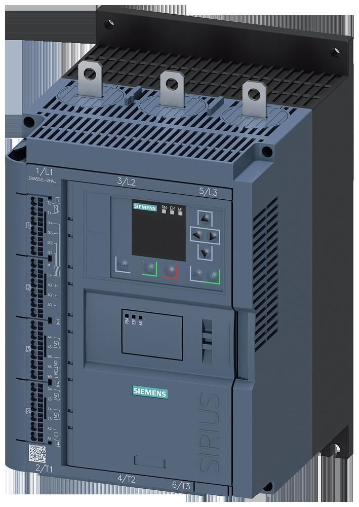 SIEMENS - Arrancador suave 113A 110-250V AC conexión resorte 200-480V