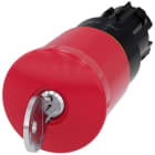 SIEMENS - Pulsador seta "PARADA DE EMERGENCIA" rojo 40mm cerradura S9