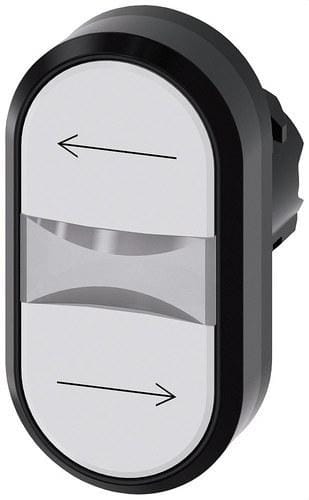 SIEMENS - Pulsador doble blanco flecha izquierda blanco flecha derecha