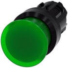 SIEMENS - Pulsador seta luminoso redondo verde 30mm momentáneo