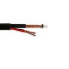 GESCABLE - Cable coaxial RG 59 MIL-C-17+2X0,75 libre de halógenos rojo negro (Rollo 100m) (Fca)