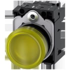 SIEMENS - Lámpara señalización amarillo lente lisa led 230V tornillo
