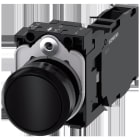 SIEMENS - Pulsador redondo plástico negro botón rasante 1NA+1NC tornillo