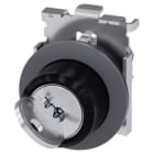 SIEMENS - Interruptor de llave RONIS 30mm redondo metal, mate, cerradura SB30 con 2 llaves, 2 posiciones O-I, sostenido, extracción de llave O