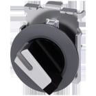SIEMENS - Selector negro blanco manecilla corta anillo frontal momentáneo 45°
