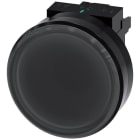 SIEMENS - Pulsador 22mm redondo plástico negro momentáneo 24V DC M12