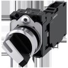SIEMENS - Selector negro blanco O-I sostenido 90° 1NA+1NC tornillo