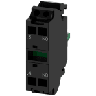SIEMENS - Módulo de contactos con 1 contacto, 1NA, contactos dorados, bornes de resorte, para fijación en placa frontal