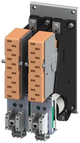 SIEMENS - Contactor tamaño 12 2 polos 400A 4NA+4NC CC 24V