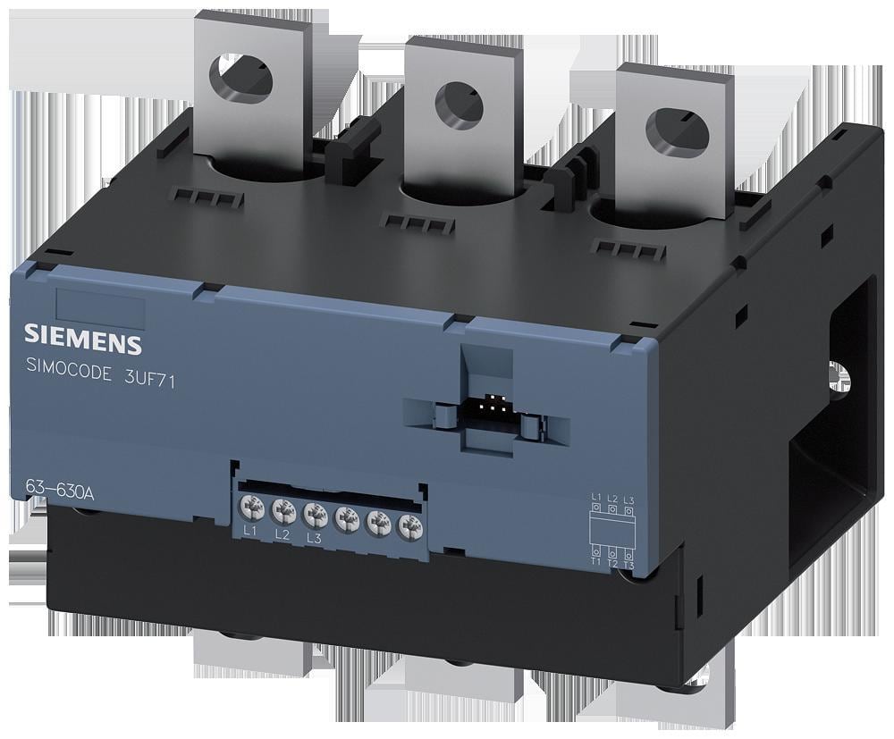 SIEMENS - Módulo medida intensidad/tensión V2, 63...630A, hasta 690V, ancho 145mm, conexiones para barras