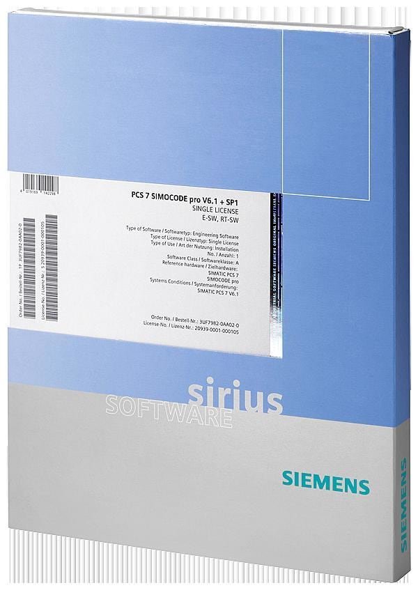 SIEMENS - Librería de bloques PCS 7 SIMOCODE pro V9.0 bloques AS y faceplates para integración de SIMOCODE pro C / S / V en el Sistema de control de p