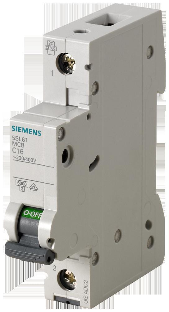 SIEMENS - Interruptor automático magnetotérmico 230/400V 6kA, 1 polo, B, 2A