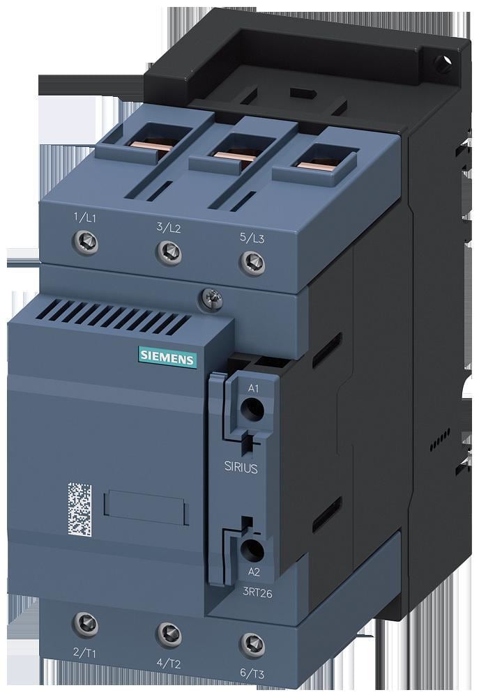 SIEMENS - Contactor de condensador AC-6b 100kVAr / 400V 2NC 230V CA 50Hz 3 polos, terminal de tornillo. Tamaño S3