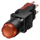 SIEMENS - Aparato completo 16mm pulsador luminaria saliente UC 24V 1NA transparente