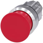 SIEMENS - Pulsador seta metálico brillante rojo 30mm momentáneo
