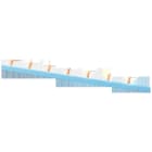 SIEMENS - Peine de conexión, 1 fase 10mm², 54 módulos, 961,2mm, aislamiento azul cortable para AFDD 5SM60111