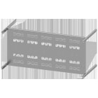 SIEMENS - Placa montaje 3VA12 250A 3 polos 5 interruptores 350x800mm