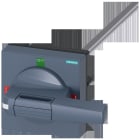 SIEMENS - Accionamiento giratorio puerta estándar 100x100, eje 8x8, 300mm, I-0-II unidad completa, maneta 100mm, con compensación de tolerancia