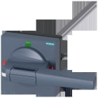 SIEMENS - Accionamiento giratorio para puerta 100x100, eje 10x10, 300mm, I-0-II unidad completa maneta 140mm, con compensación de tolerancia