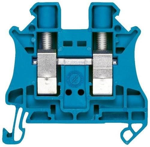 SIEMENS - Borne paso con conexión tornillo 2,5mm² 5,2mm azul