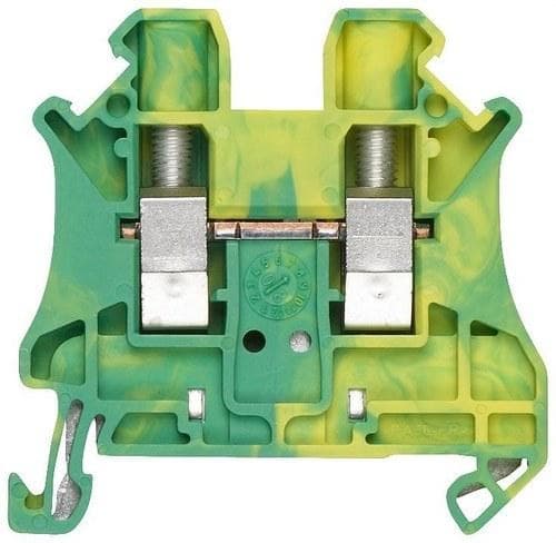 SIEMENS - Borne paso con conexión tornillo 6,2mm verde amarillo 4mm²