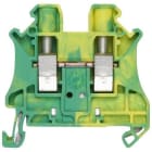 SIEMENS - Borne paso con conexión tornillo 6,2mm verde amarillo 4mm²