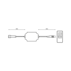 PRILUX - Controlador blanco frio/blanco cálido  STRING 184W 24V