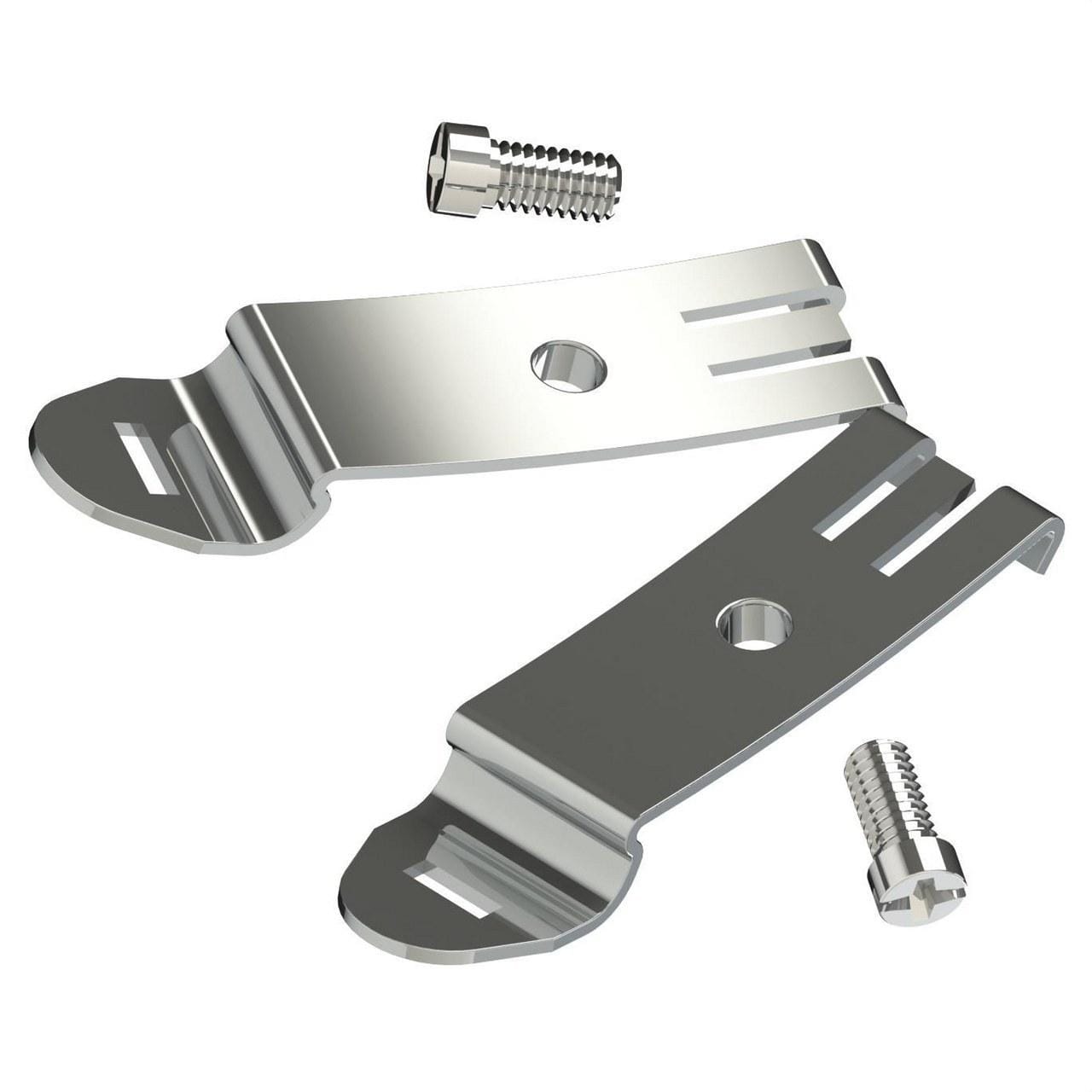 SOLERA - Juego de 2 soportes metálicos+2 tornillos Serie 8000 DIN 35mm