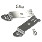 SOLERA - Juego de 2 soportes metálicos+2 tornillos Serie 8000 DIN 35mm