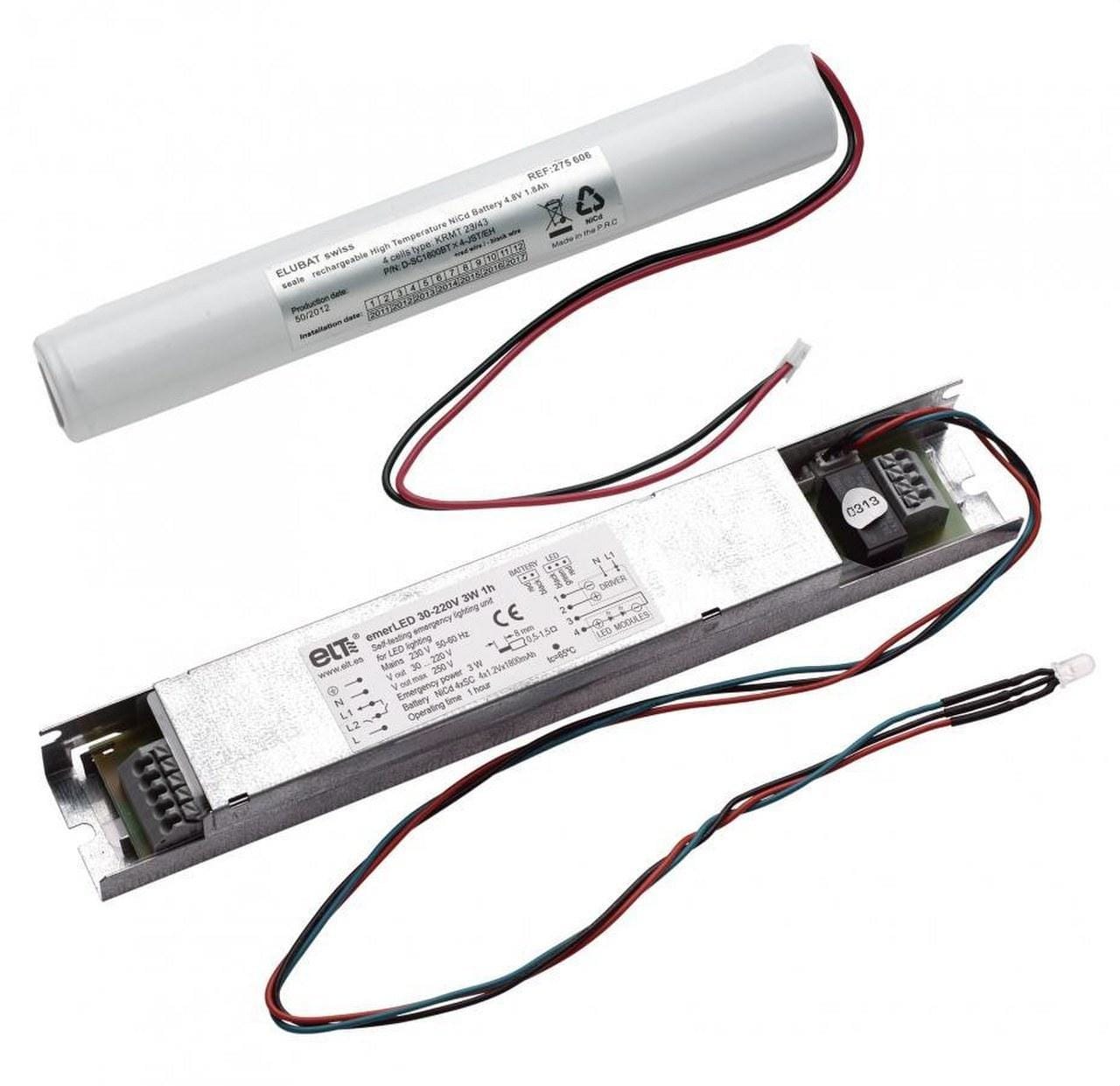ELT - Modulo alimentación EMERLED 12-50V 3W 1h