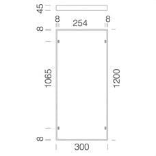 DISANO - MARCO PARA TECHO PANEL 595 BLANCO