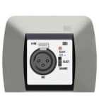 EGI - Base micrófono XLR preamplificador blanco
