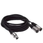 EGI - Cable bífido 1XLR H/2XLR M 6m negro