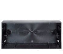 EGI - Caja saliente formato F plástico negro