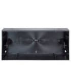 EGI - Caja saliente formato F plástico negro
