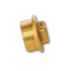 INYECTOMETAL - Tapón M con precinto 1/2" latón