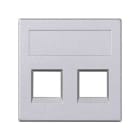 SIMON - Placa V&D plana SG SIMON 500 CIMA con 2 conectores AMP/BR/SY/KR/BE aluminio
