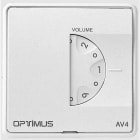 OPTIMUS - Atenuador AV4 100V 4W 3 hilos 78x78 seguridad avisos.
