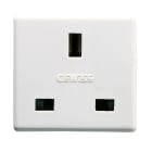 GEWISS - Base 2P+T 13A 250V AC 2 módulos norma británica blanco