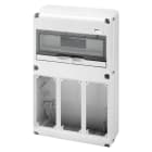 GEWISS - Caja distribución Q-DIN con 14 módulos + 3 IB verticales 16-32A IP65