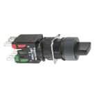 Schneider Electric - Interruptor selector completo negro ø16 2 posiciones estancia puso 1 na + 1 nc