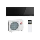 MITSUBISHI - Conjunto pared 1x1 MSZ-EF25VGK negro R32 con adaptador WIFI