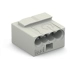 WAGO - Borna MICRO Serie 243 4 conductores gris claro