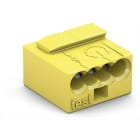WAGO - Borna MICRO Serie 243 4 conductores amarillo