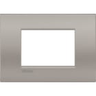 BTICINO - Placa embellecedora Livinglight AIR de color Arena - 3 módulos