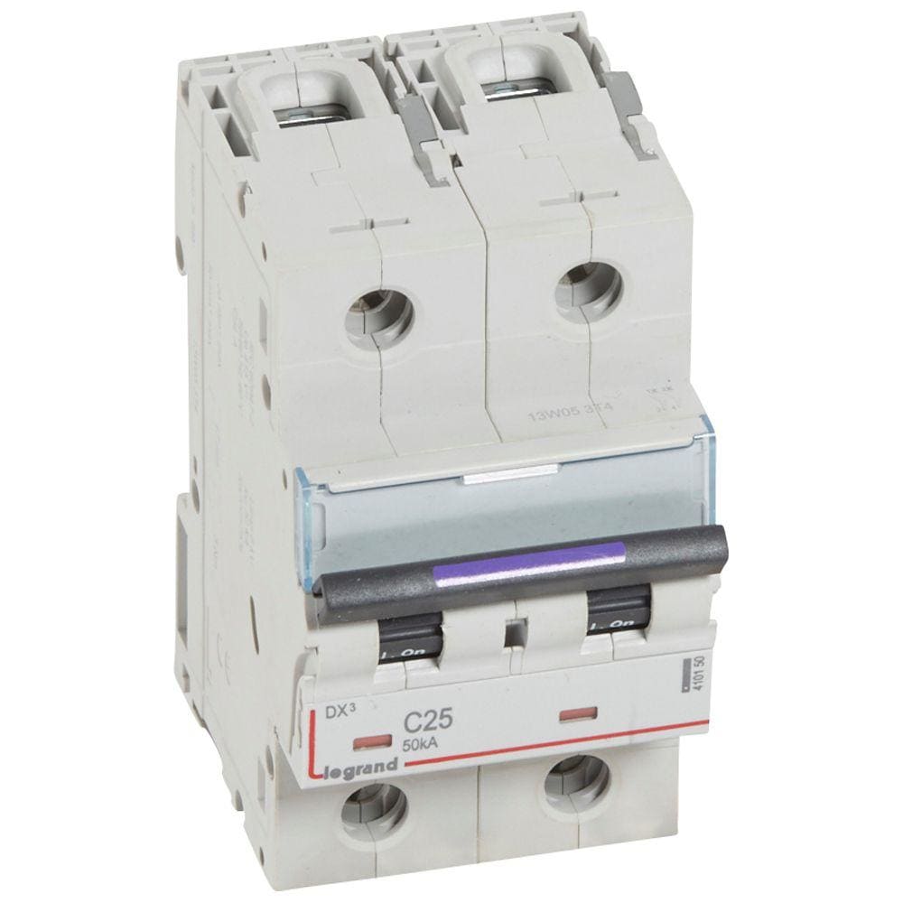 LEGRAND - Magnetotérmico DX³ 50kA - 2P - 230/400V~ - 25A - curva C
