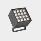 LEDS-C4 - Proyector IP65 CUBE Pro 16 leds 33,5W RGBW DMX gris urbano 873lm