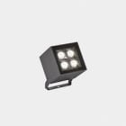 LEDS-C4 - Proyector IP65 CUBE Pro 4 leds 12,4W 4000K gris urbano 1230lm