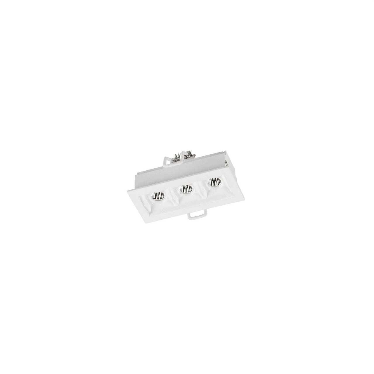 LEDS-C4 - Empotrable de techo 90-6676-14-14 BENTO 3xLED 6,1 blanco negro