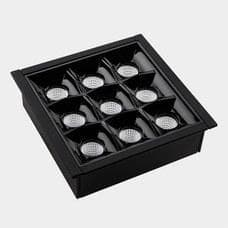 LEDS-C4 - Downlight BENTO estándar cuadrado Trim 18,3W 4000K CRI90 33,8 negro IP20 1514lm